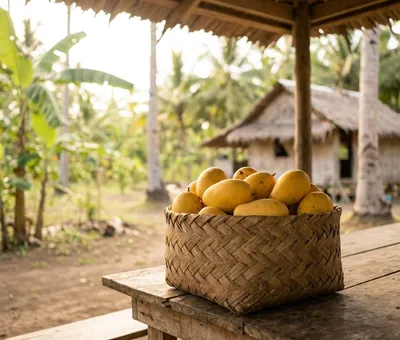 Ripe carabao mangoes