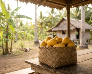 Ripe carabao mangoes