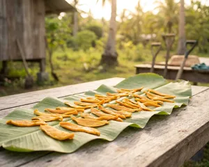 Strips of dried Ticao mango