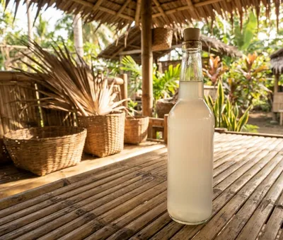 Bottle of coconut vinegar